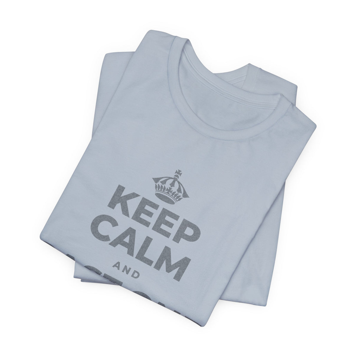 KEEP CALM AND CAST ONE VOTE T-Shirt (White–Asphalt)