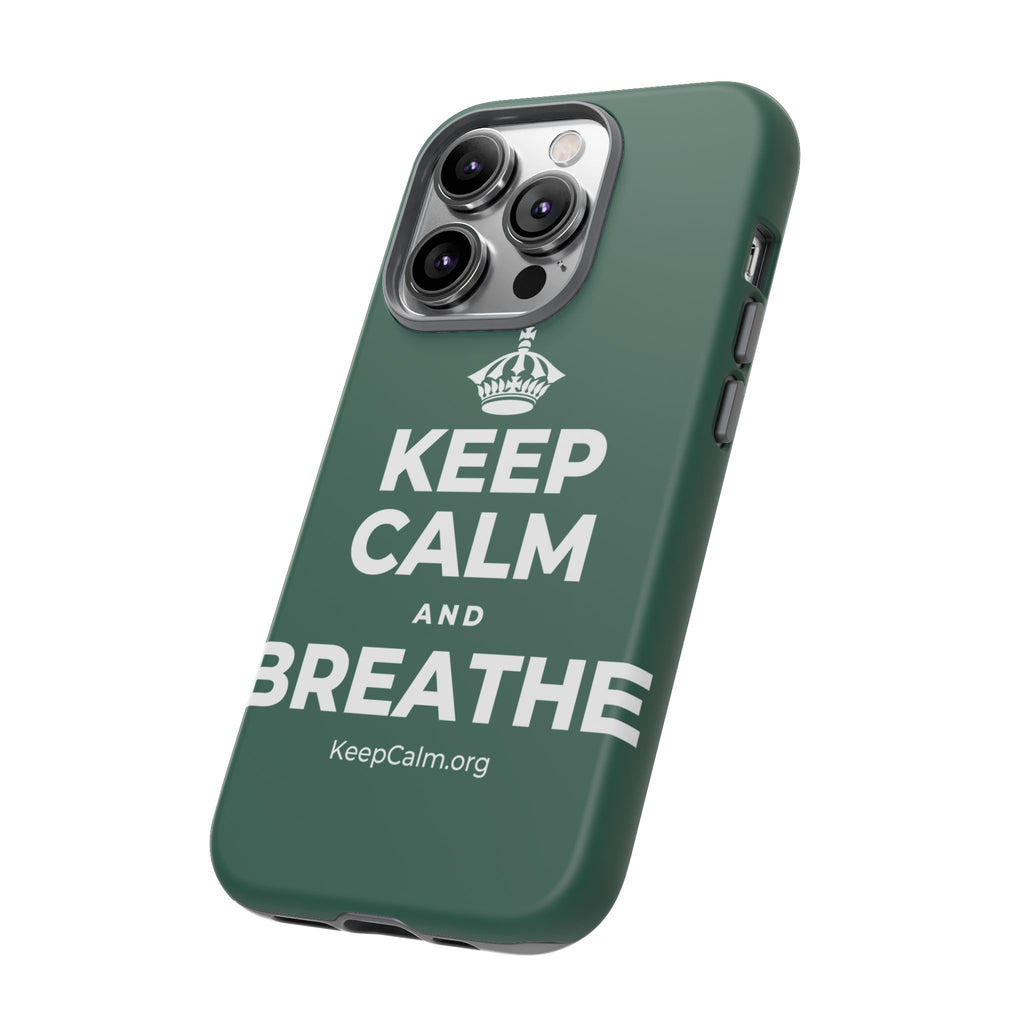 KEEP CALM AND BREATHE Phone Case