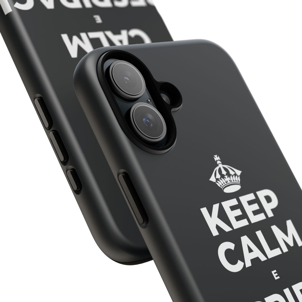 KEEP CALM E RESPIRACI SOPRA Phone Case (Dark)