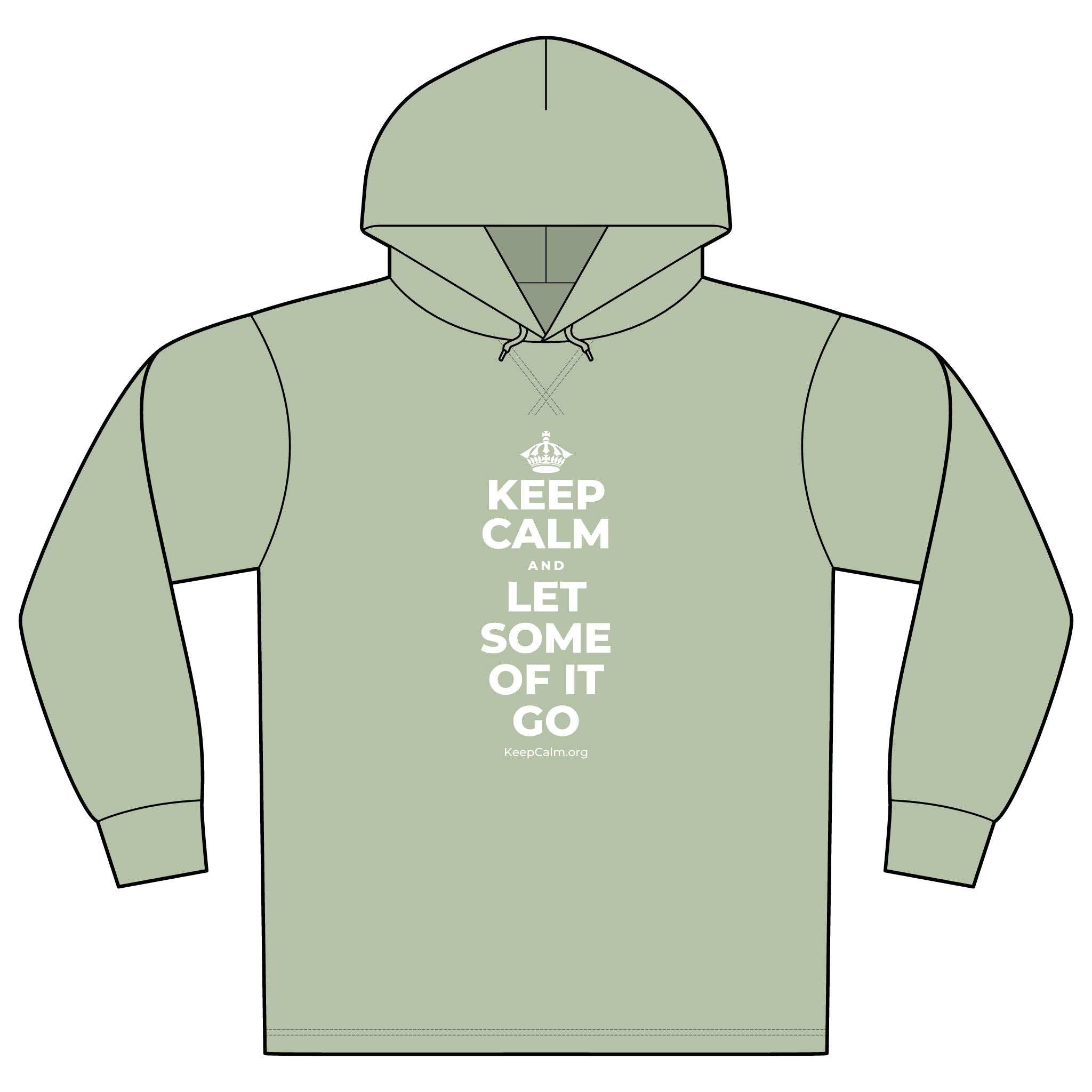 KEEP CALM AND LET SOME OF IT GO Organic Hoodie Tee