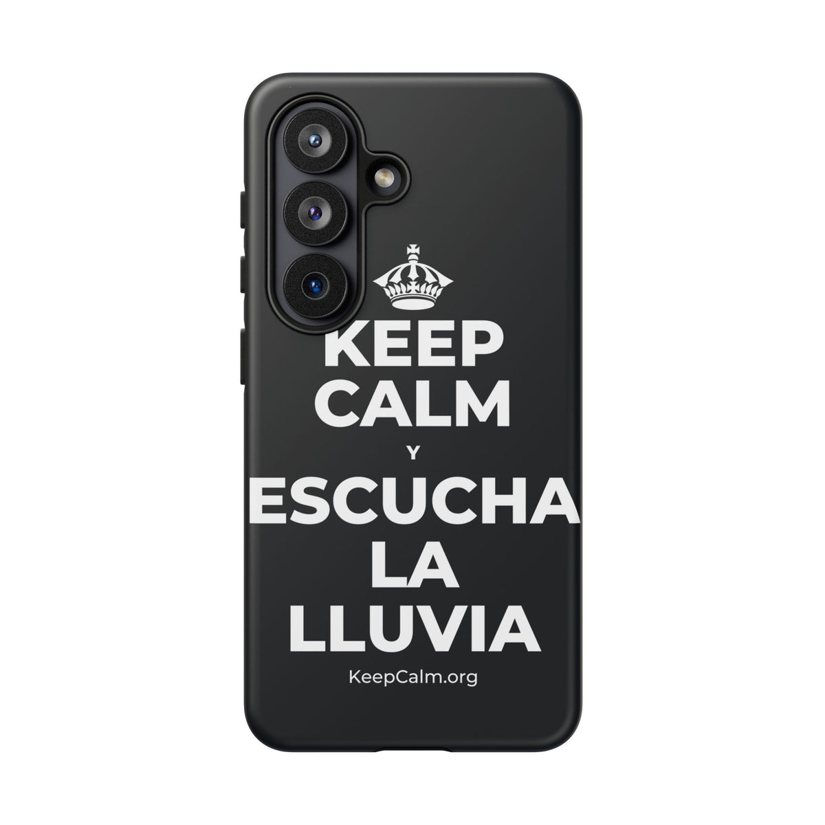 KEEP CALM Y ESCUCHA LA LLUVIA Phone Case (Dark)