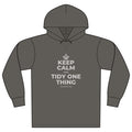 KEEP CALM AND TIDY ONE THING Organic Hoodie Tee