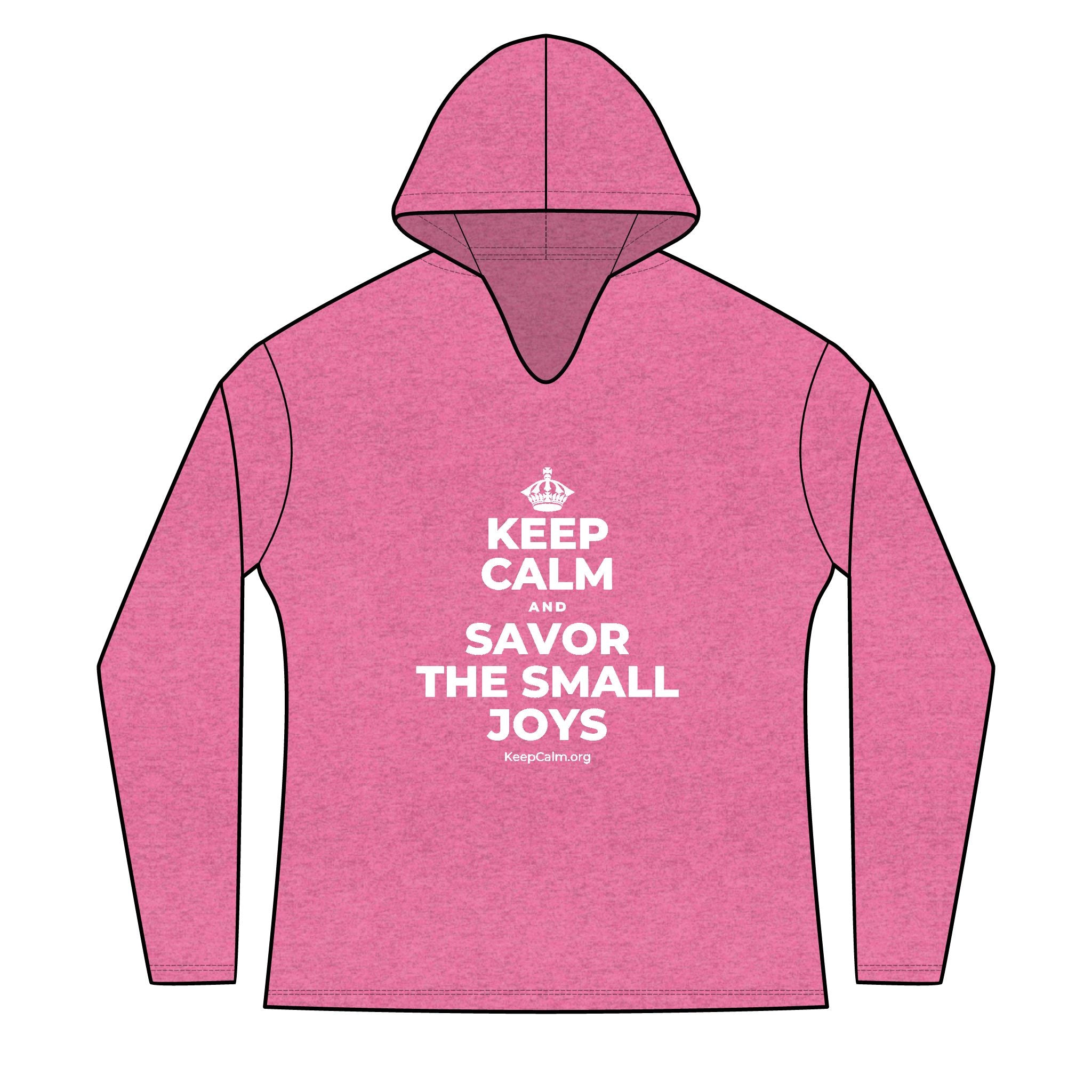 KEEP CALM AND SAVOR THE SMALL JOYS Women's Long Sleeve Hoodie