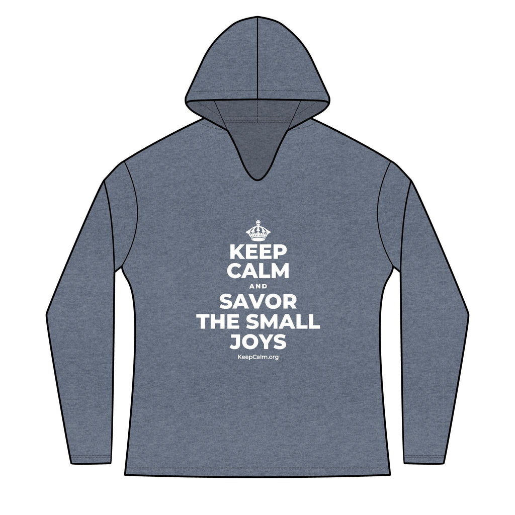 KEEP CALM AND SAVOR THE SMALL JOYS Women's Long Sleeve Hoodie
