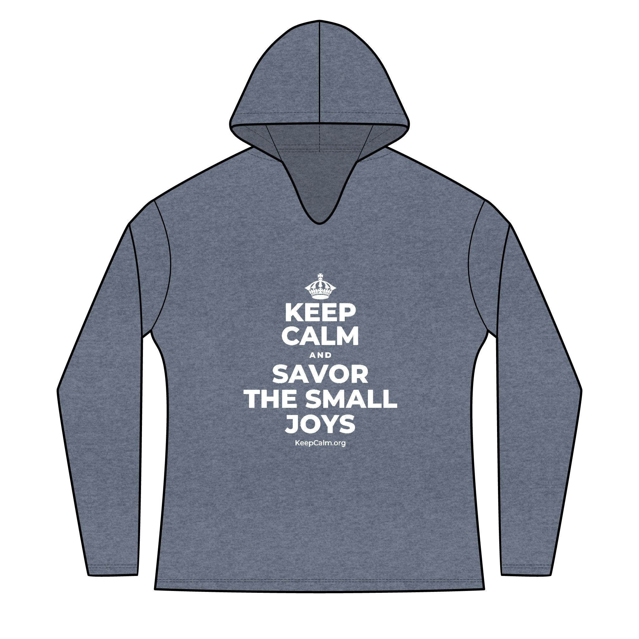 KEEP CALM AND SAVOR THE SMALL JOYS Women's Long Sleeve Hoodie