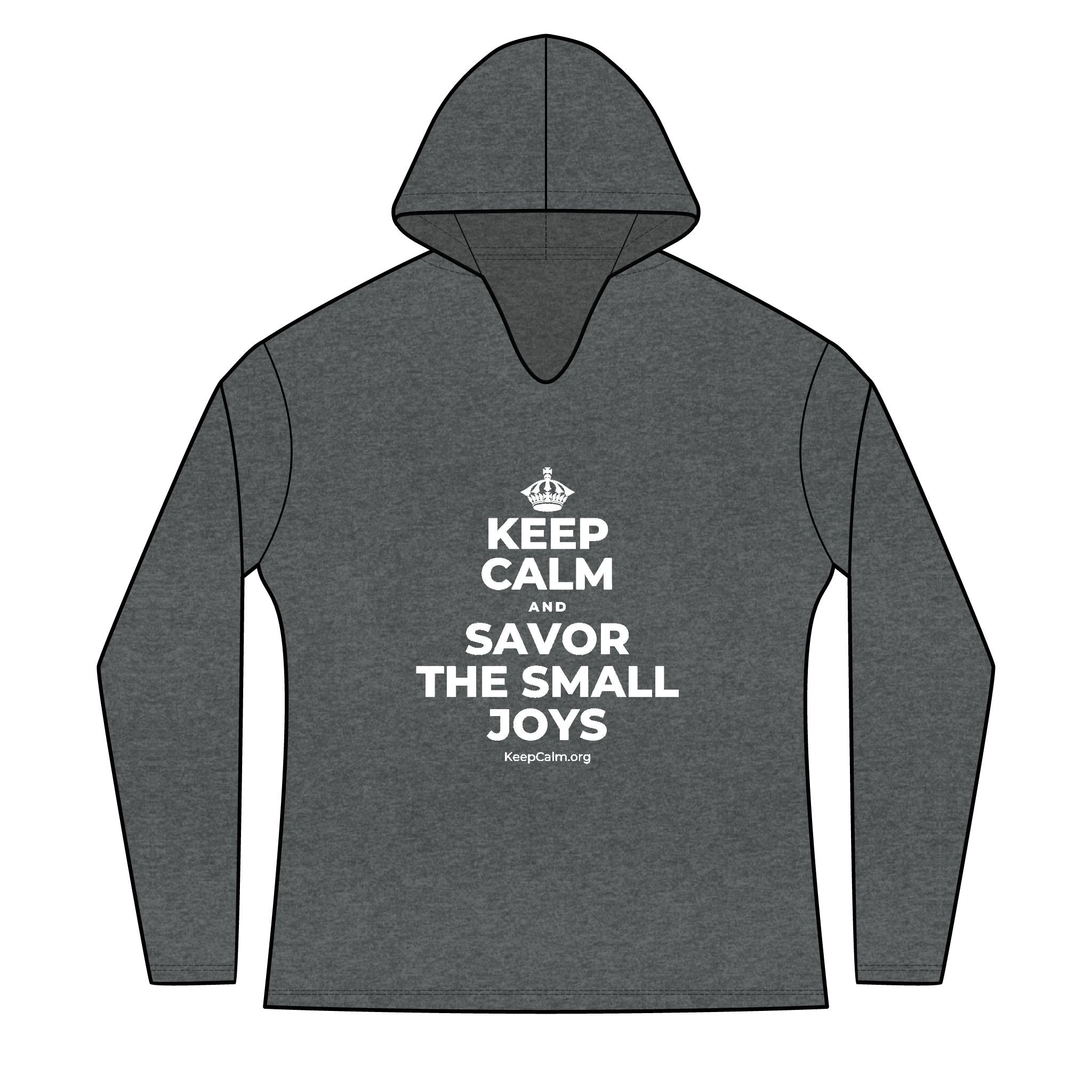 KEEP CALM AND SAVOR THE SMALL JOYS Women's Long Sleeve Hoodie