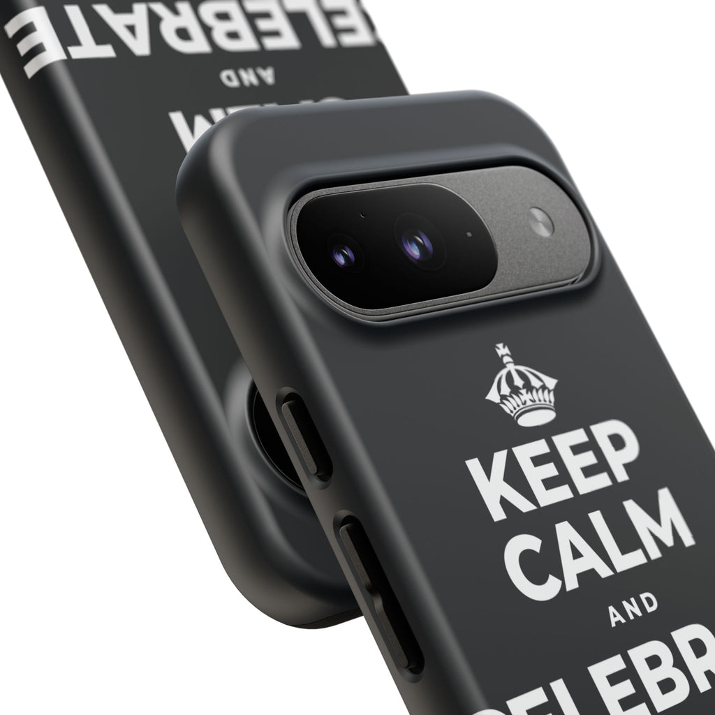 KEEP CALM AND CELEBRATE THE SMALL STUFF Phone Case (Dark)
