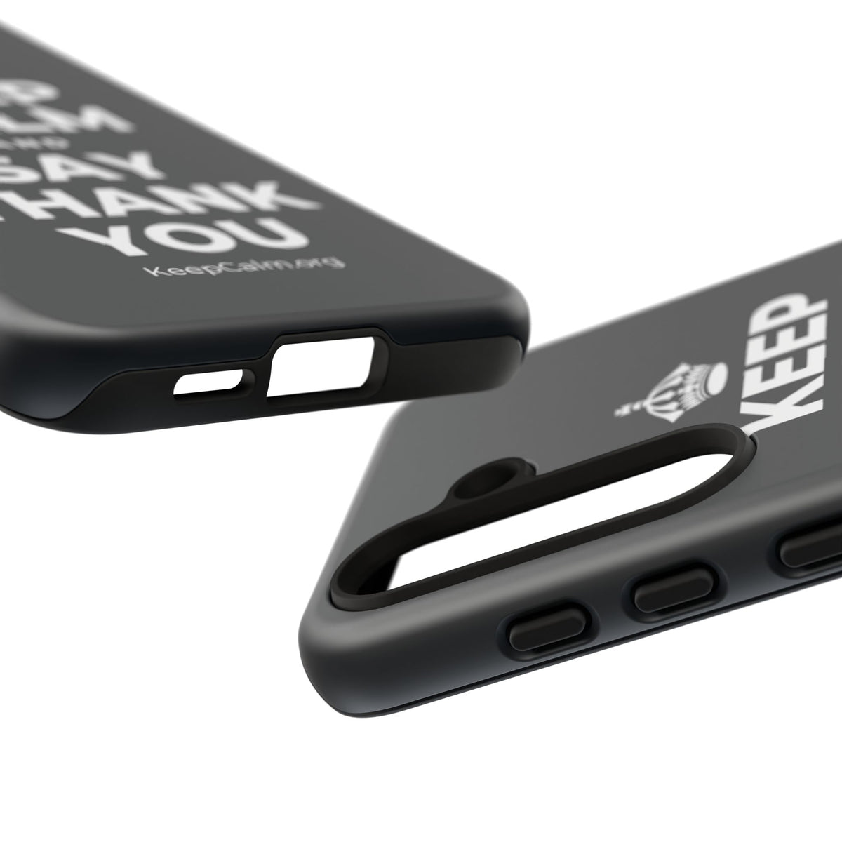 KEEP CALM AND SAY THANK YOU Phone Case (Dark)