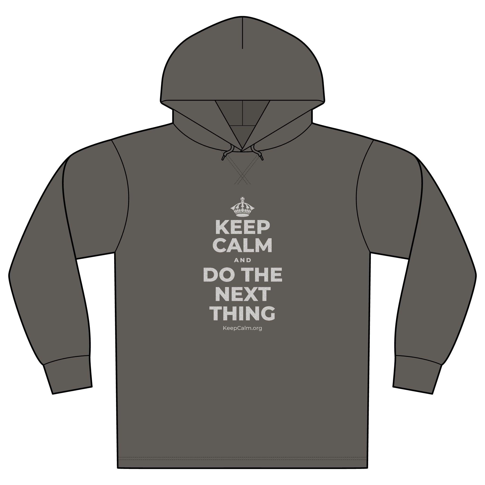 KEEP CALM AND DO THE NEXT THING Organic Hoodie Tee