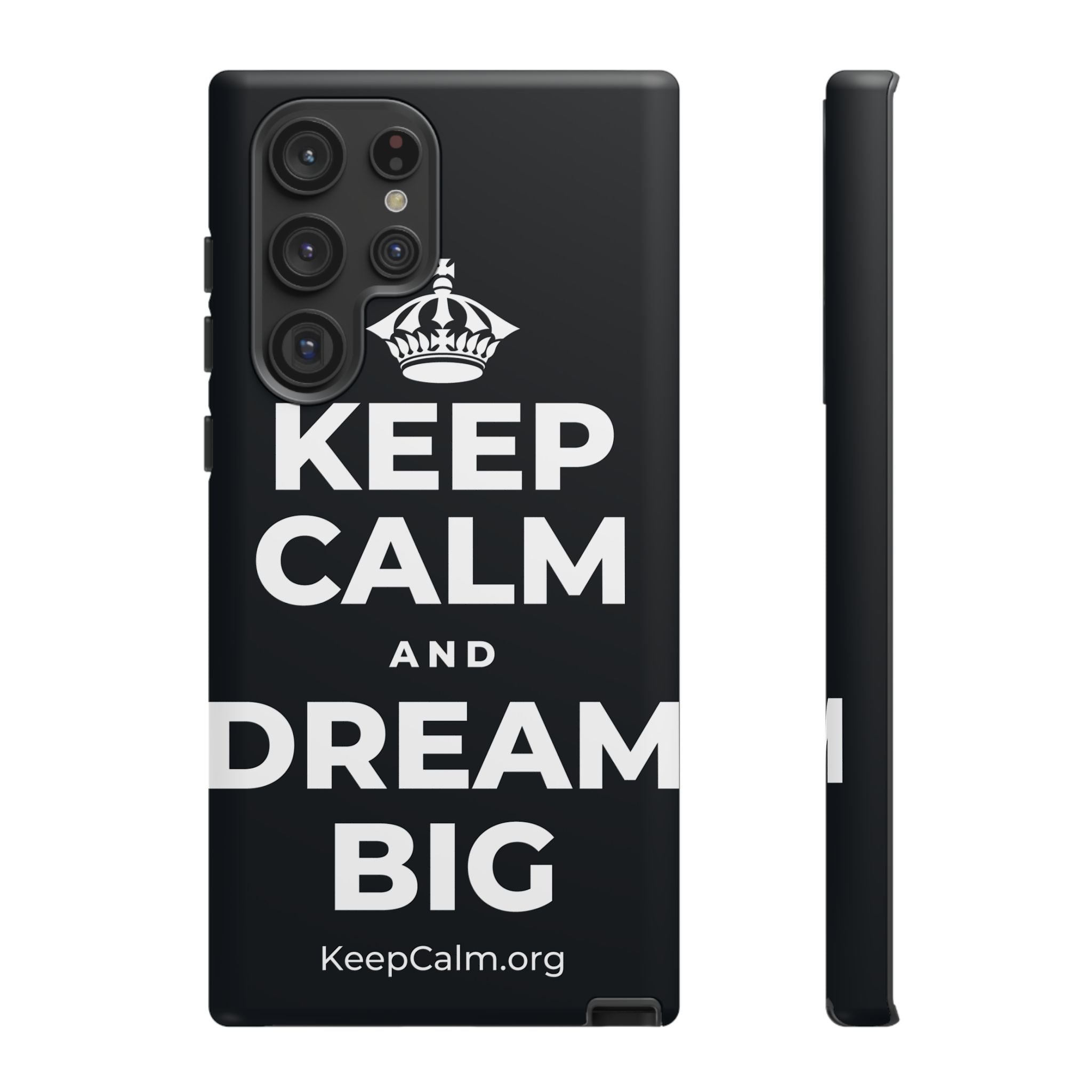 KEEP CALM AND DREAM BIG Phone Case (Dark)