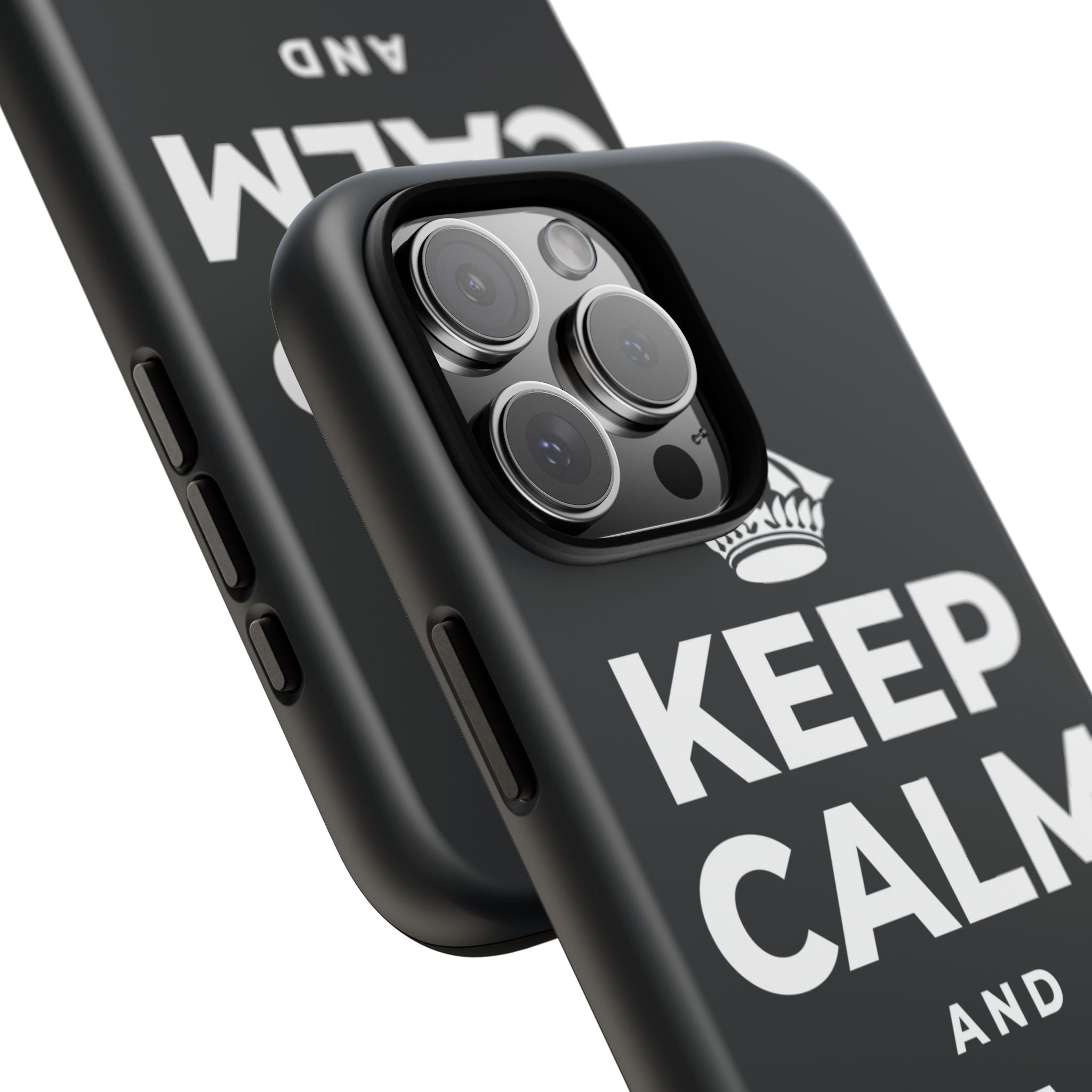 KEEP CALM AND GIVE GRACE Phone Case (Dark)