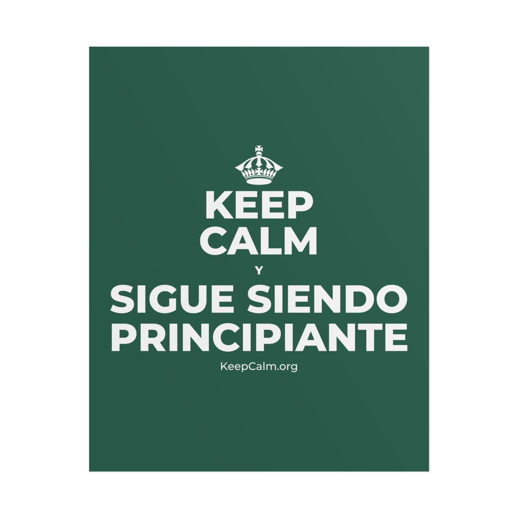KEEP CALM Y SIGUE SIENDO PRINCIPIANTE Poster