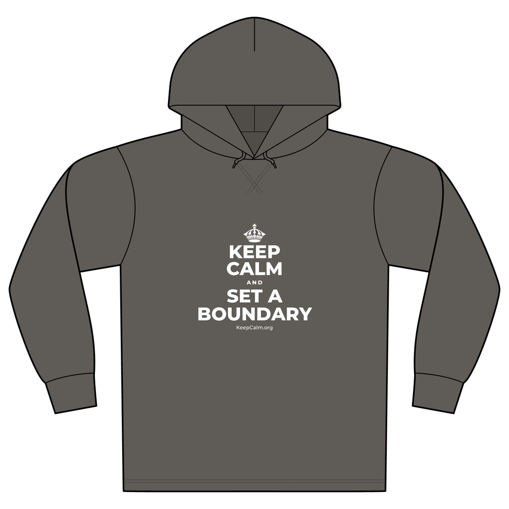 KEEP CALM AND SET A BOUNDARY Organic Hoodie Tee