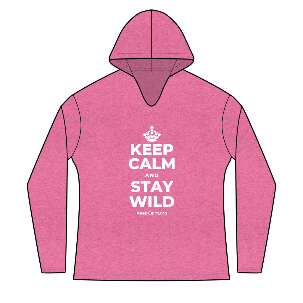 KEEP CALM AND STAY WILD Women's Long Sleeve Hoodie