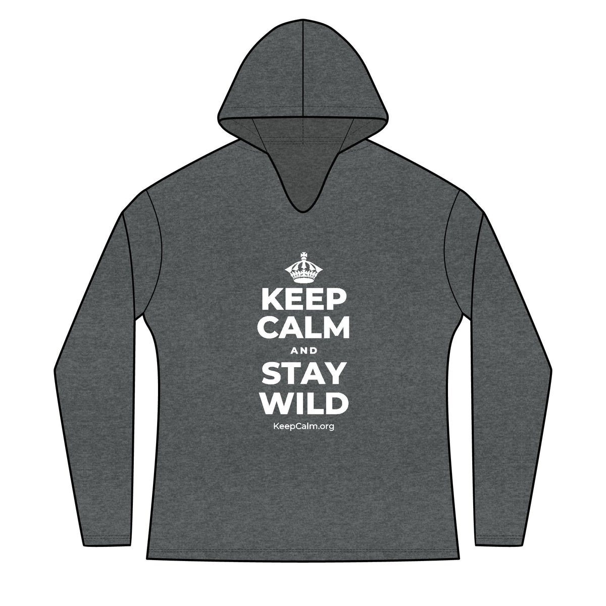 KEEP CALM AND STAY WILD Women's Long Sleeve Hoodie