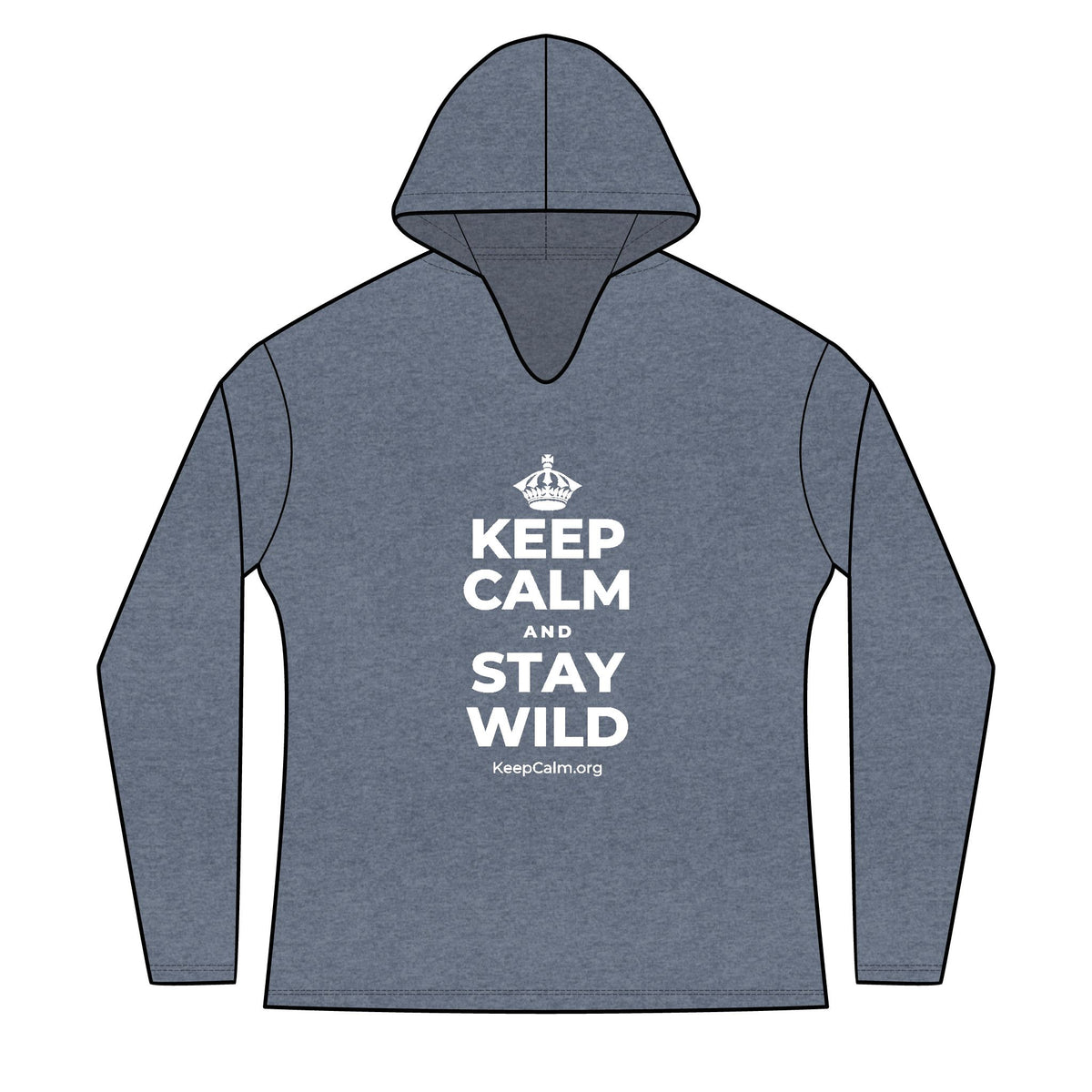 KEEP CALM AND STAY WILD Women's Long Sleeve Hoodie