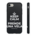 KEEP CALM Y PRENDE UNA VELA Phone Case (Dark)
