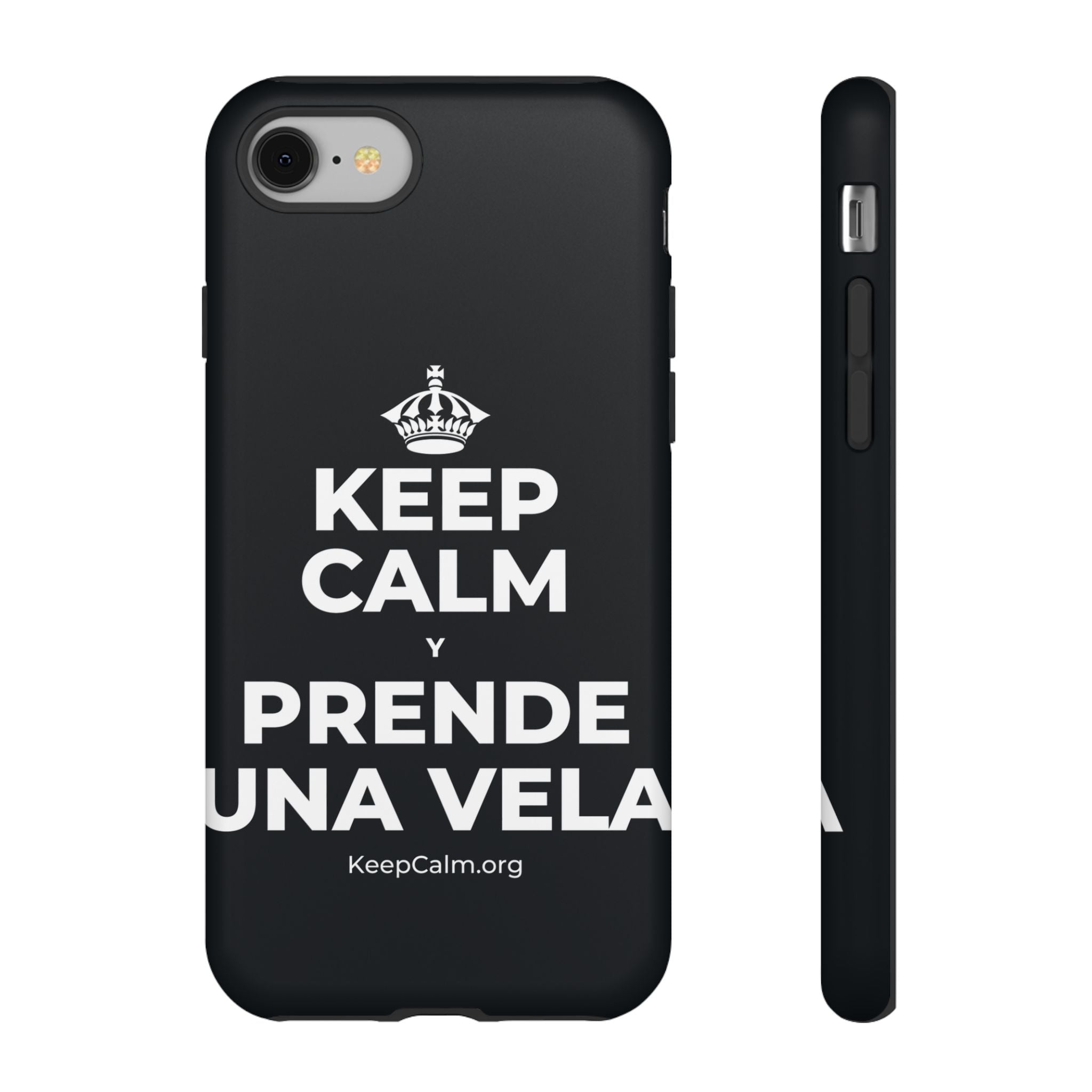 KEEP CALM Y PRENDE UNA VELA Phone Case (Dark)