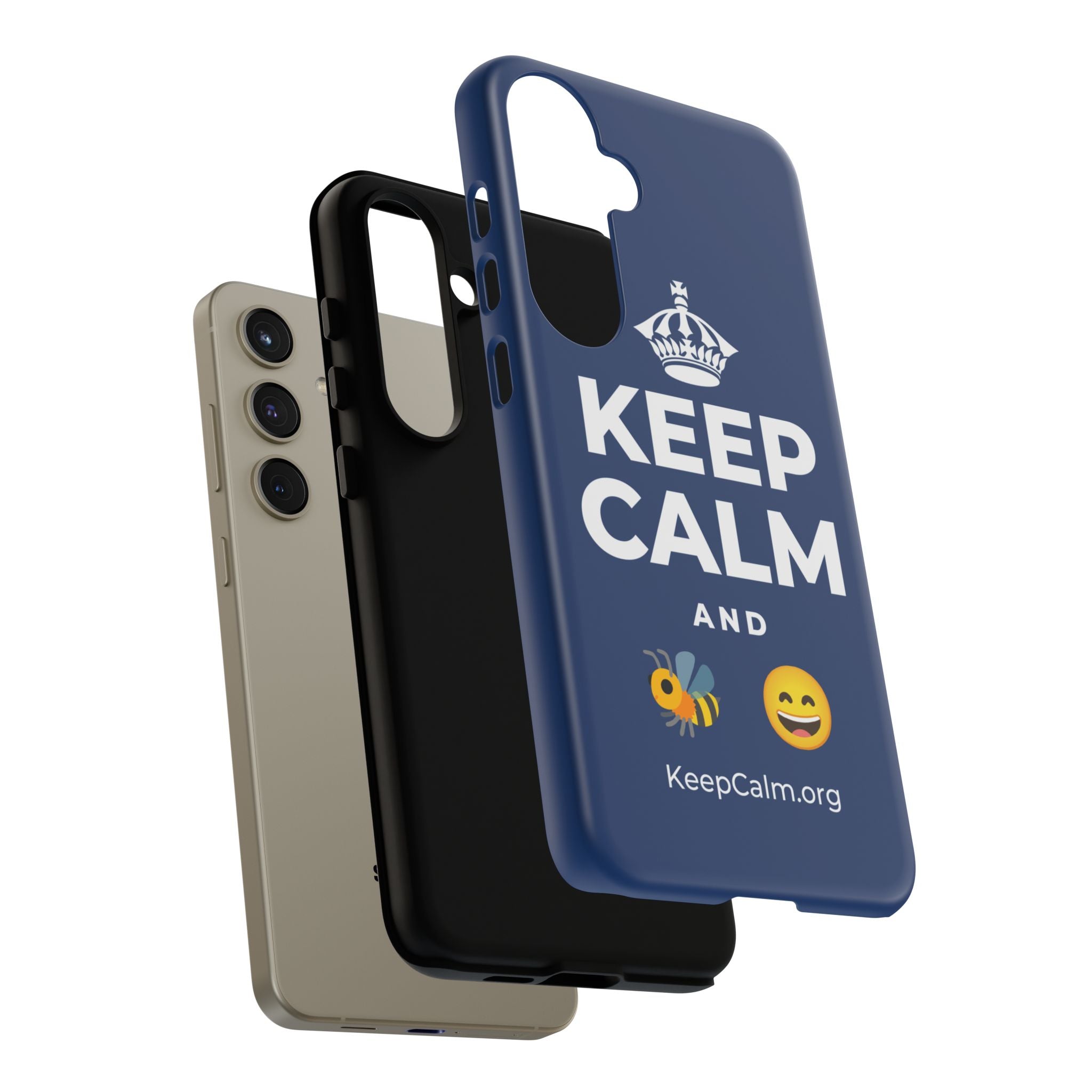 KEEP CALM AND 🐝 😄 Phone Case