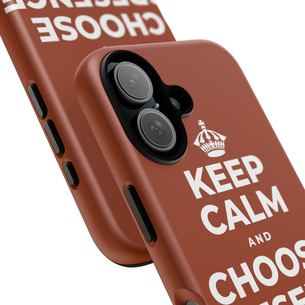 KEEP CALM AND CHOOSE PRESENCE OVER PRESENTS Phone Case