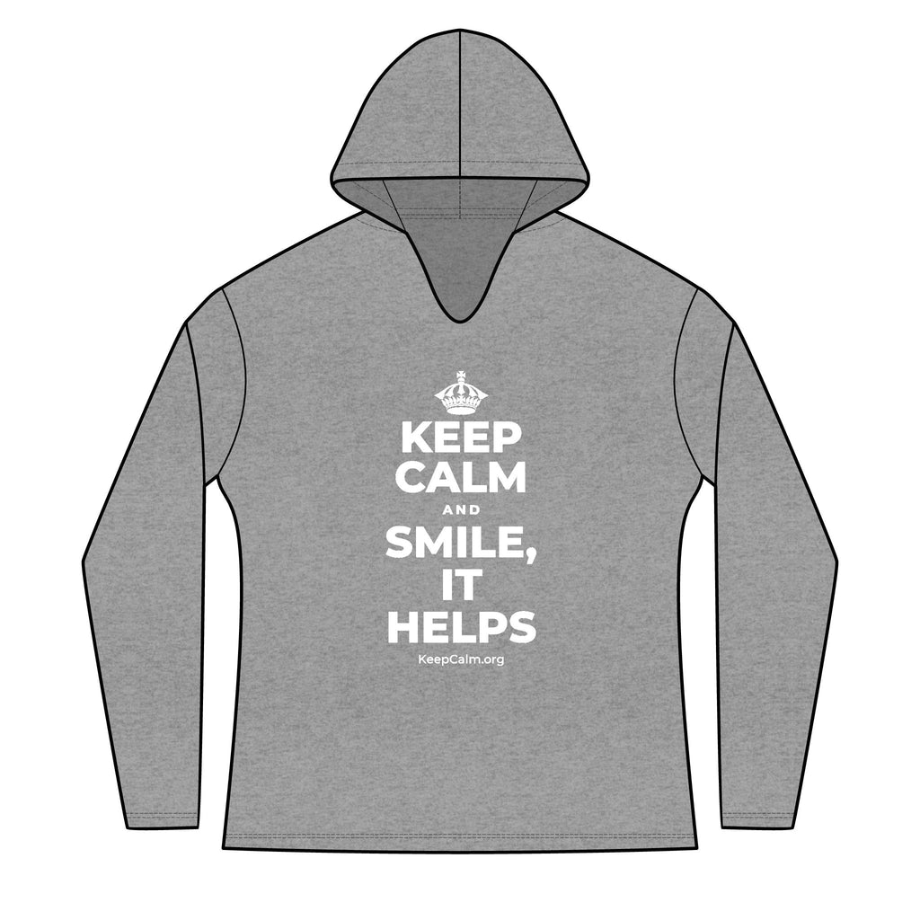 KEEP CALM AND SMILE, IT HELPS Women's Long Sleeve Hoodie