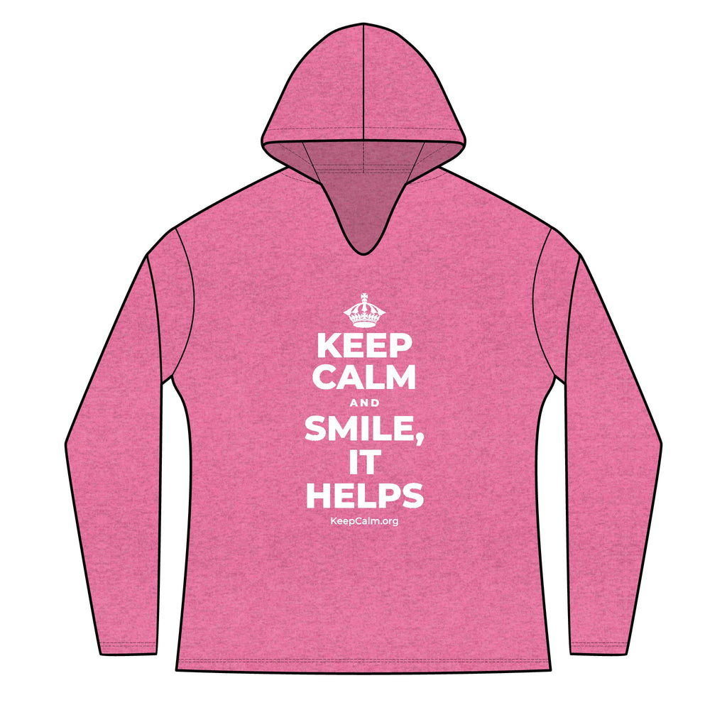 KEEP CALM AND SMILE, IT HELPS Women's Long Sleeve Hoodie