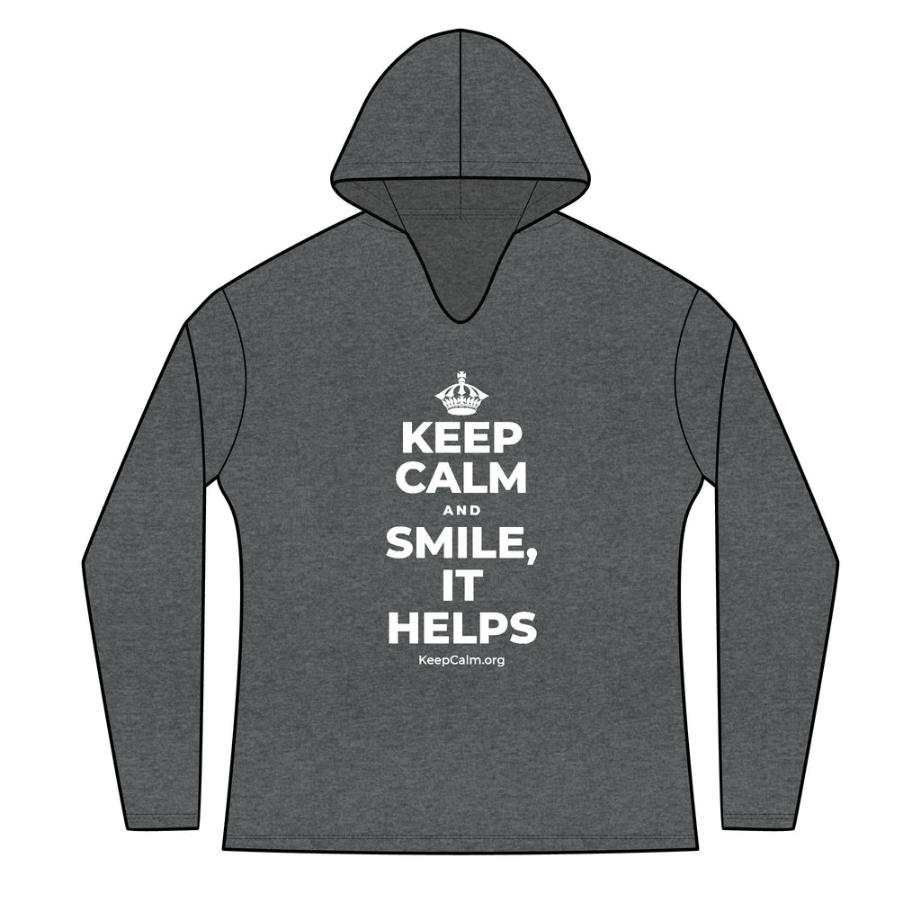 KEEP CALM AND SMILE, IT HELPS Women's Long Sleeve Hoodie