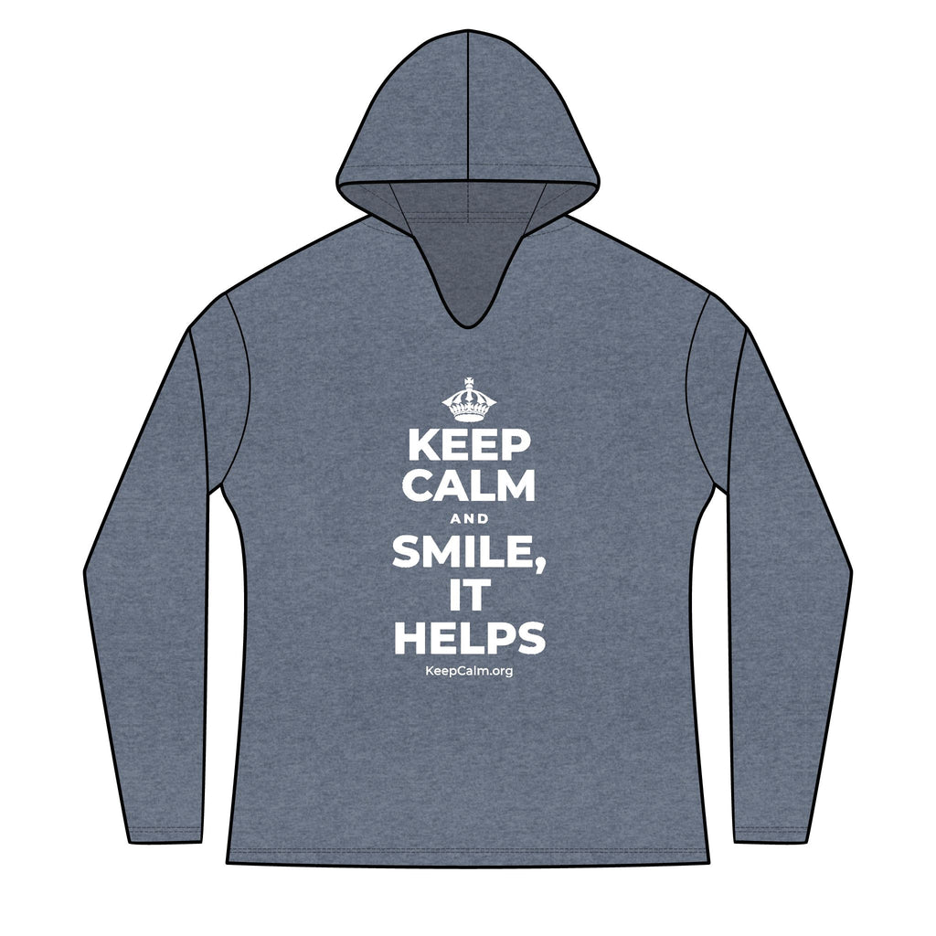 KEEP CALM AND SMILE, IT HELPS Women's Long Sleeve Hoodie