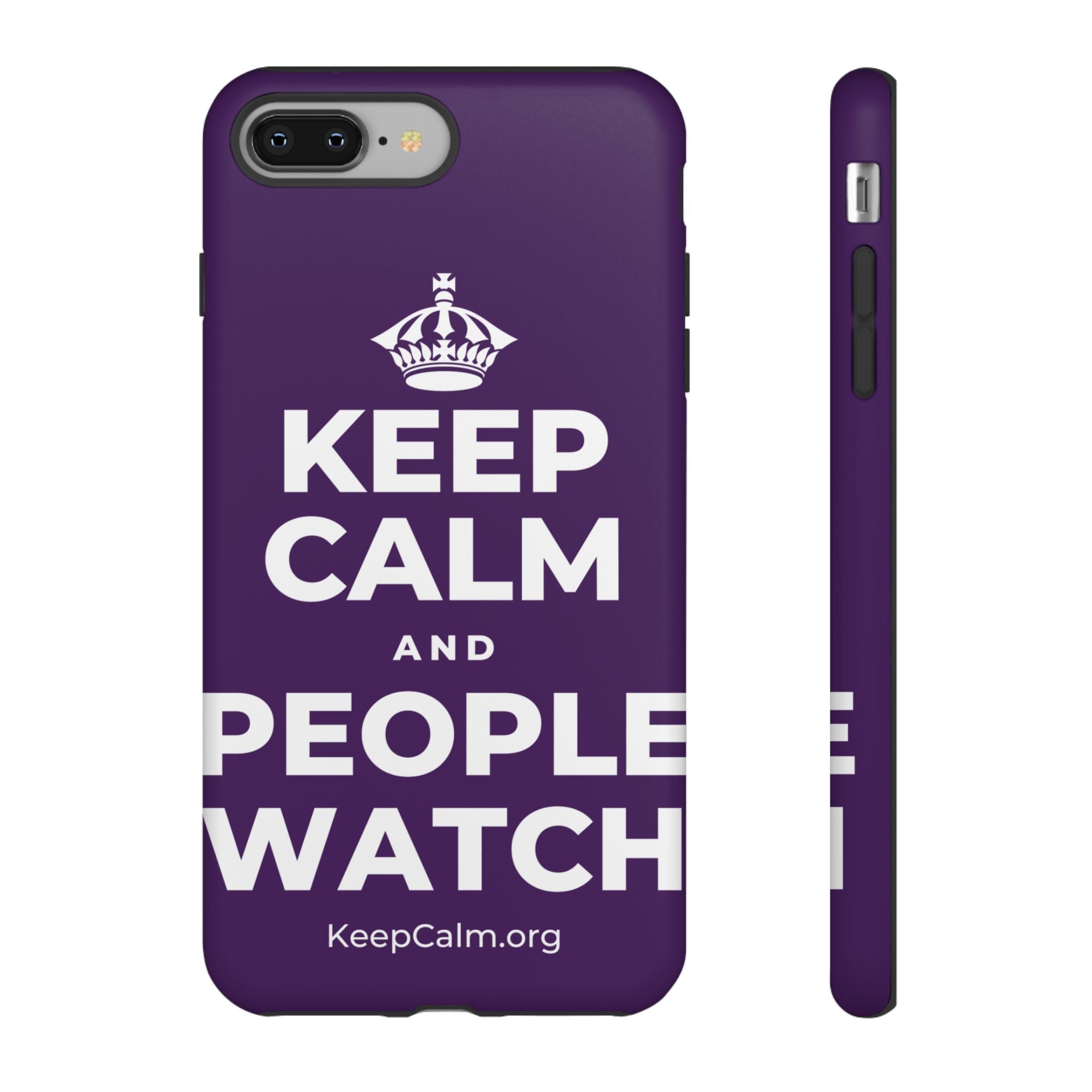 KEEP CALM AND PEOPLE WATCH Phone Case