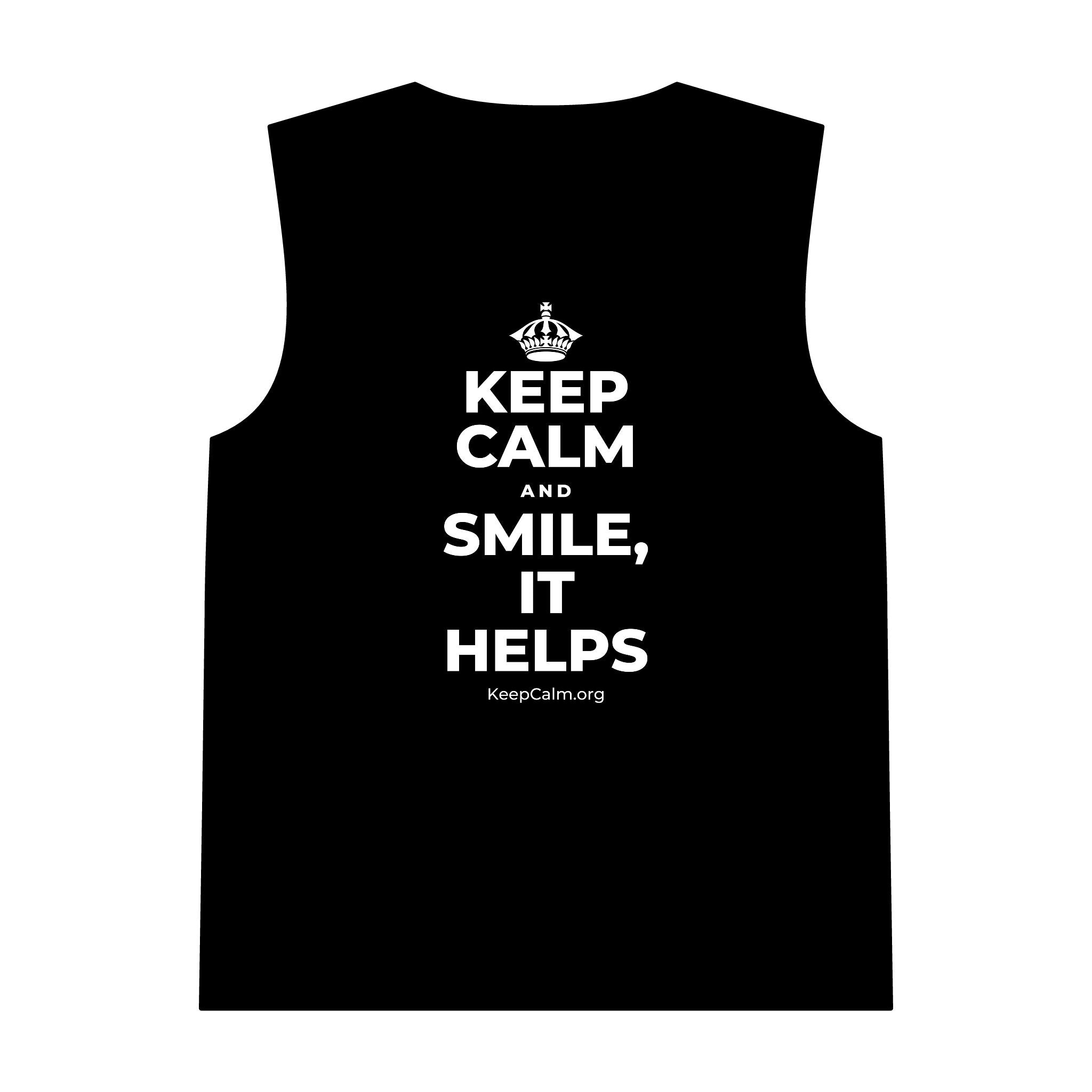 KEEP CALM AND SMILE, IT HELPS Tank Top