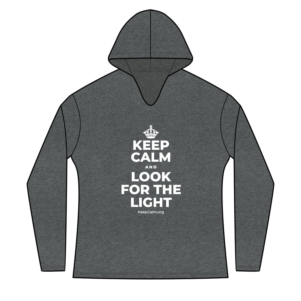 KEEP CALM AND LOOK FOR THE LIGHT Women's Long Sleeve Hoodie