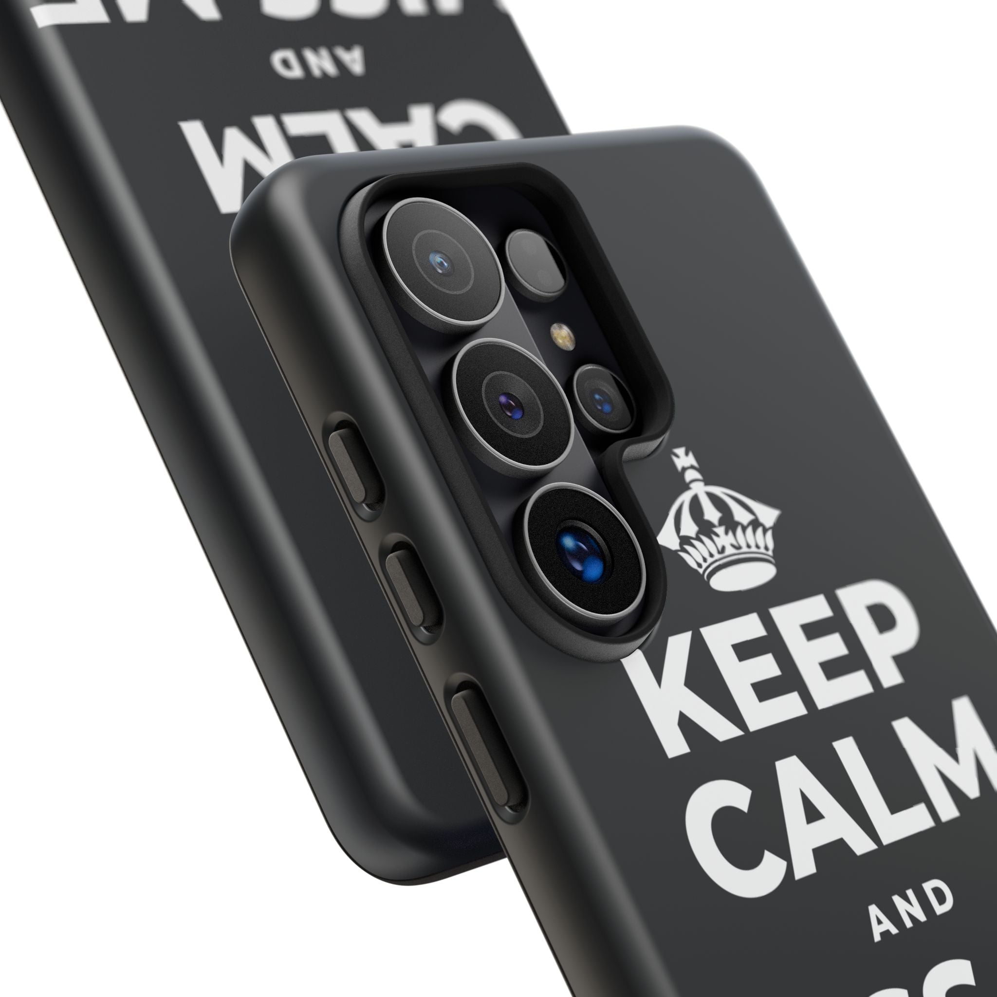 KEEP CALM AND MISS ME TOO Phone Case (Dark)