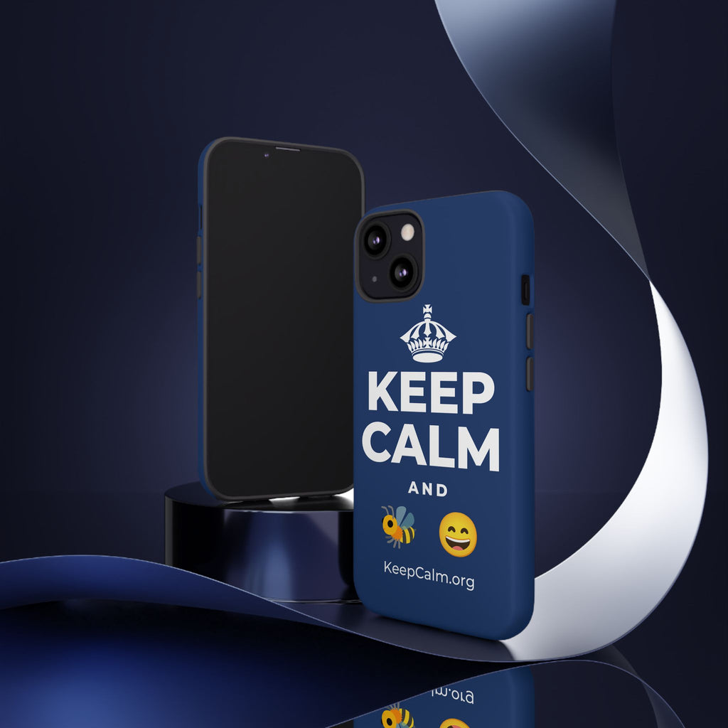 KEEP CALM AND 🐝 😄 Phone Case