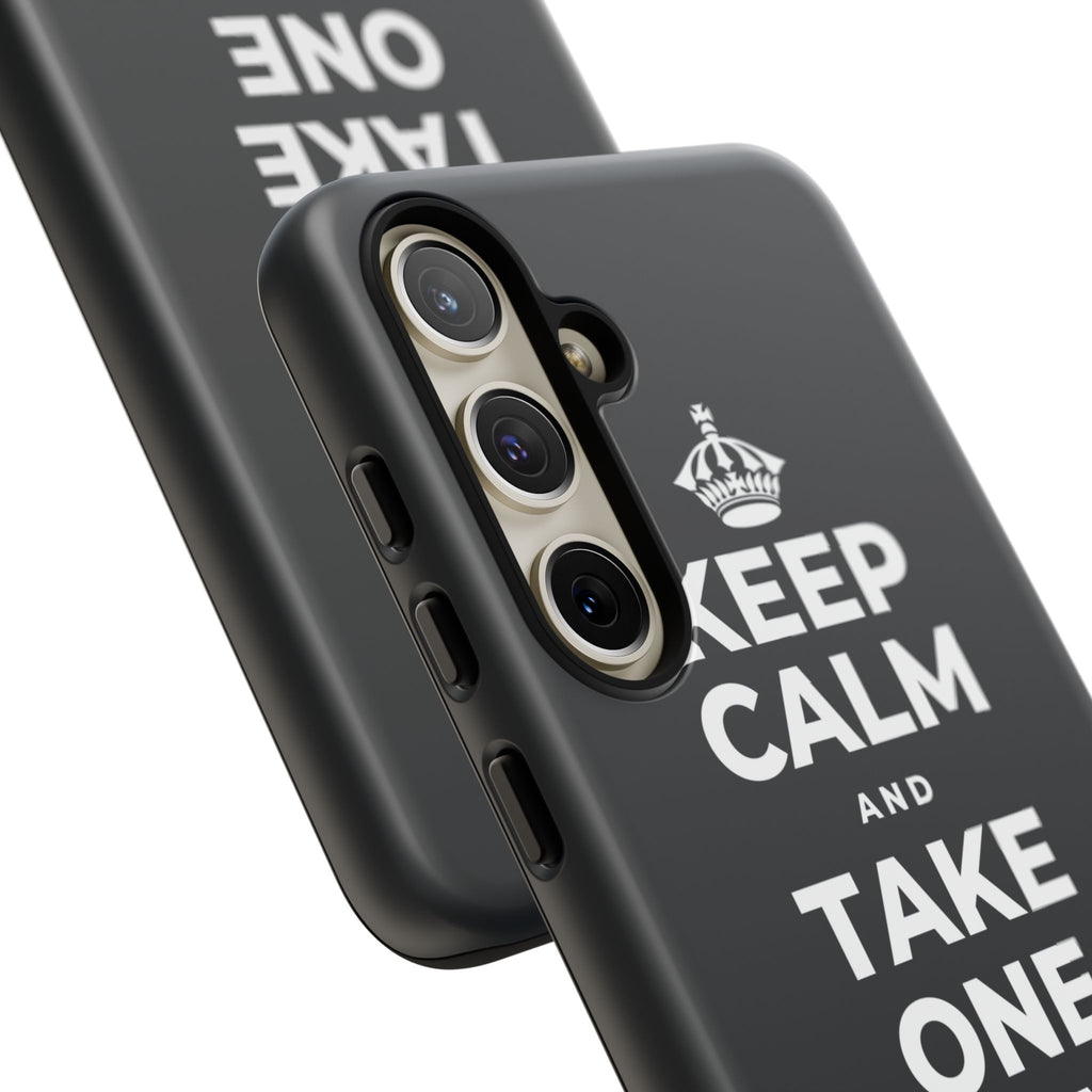 KEEP CALM AND TAKE ONE BREATH AT A TIME Phone Case (Dark)