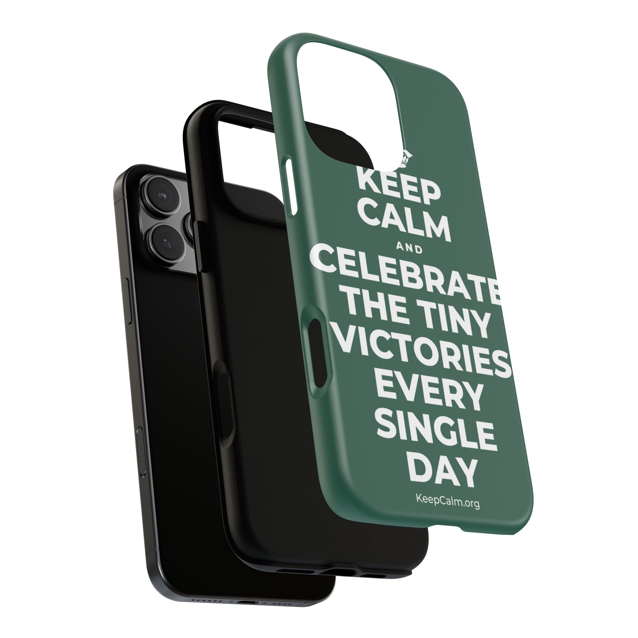 KEEP CALM AND CELEBRATE THE TINY VICTORIES EVERY SINGLE DAY Phone Case