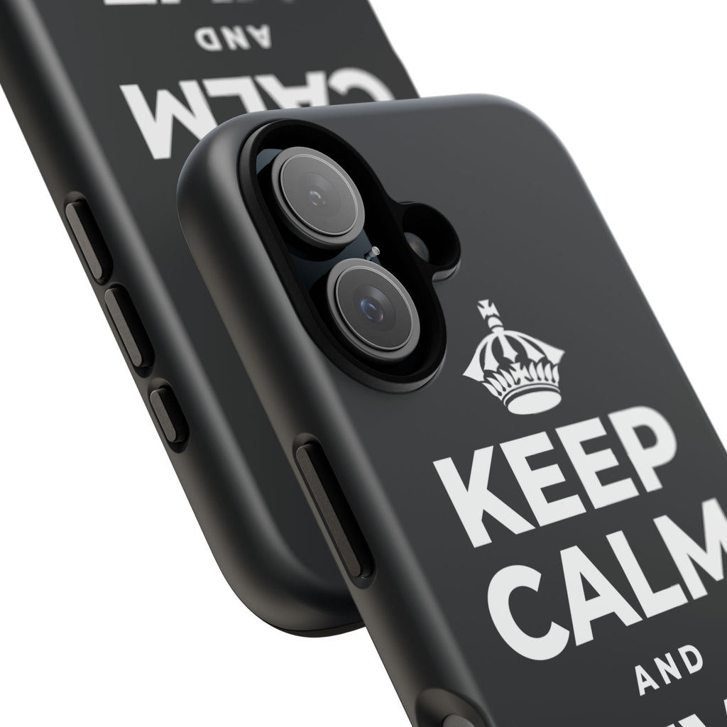 KEEP CALM AND GIVE THANKS Phone Case (Dark)