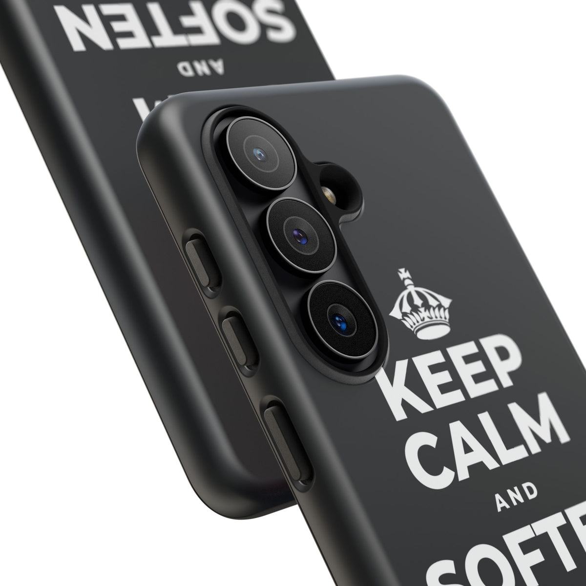 KEEP CALM AND SOFTEN THE INNER VOICE Phone Case (Dark)