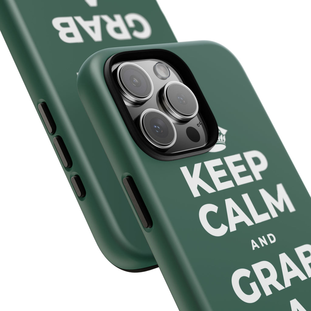 KEEP CALM AND GRAB A WARM DRINK Phone Case