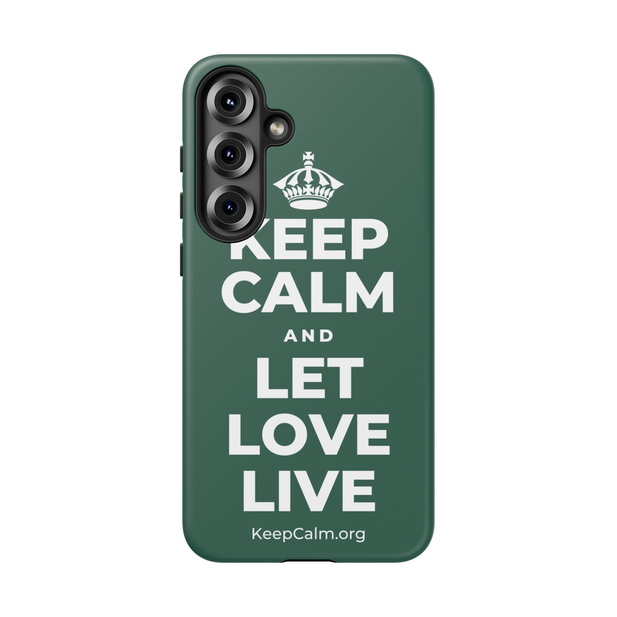 KEEP CALM AND LET LOVE LIVE Phone Case