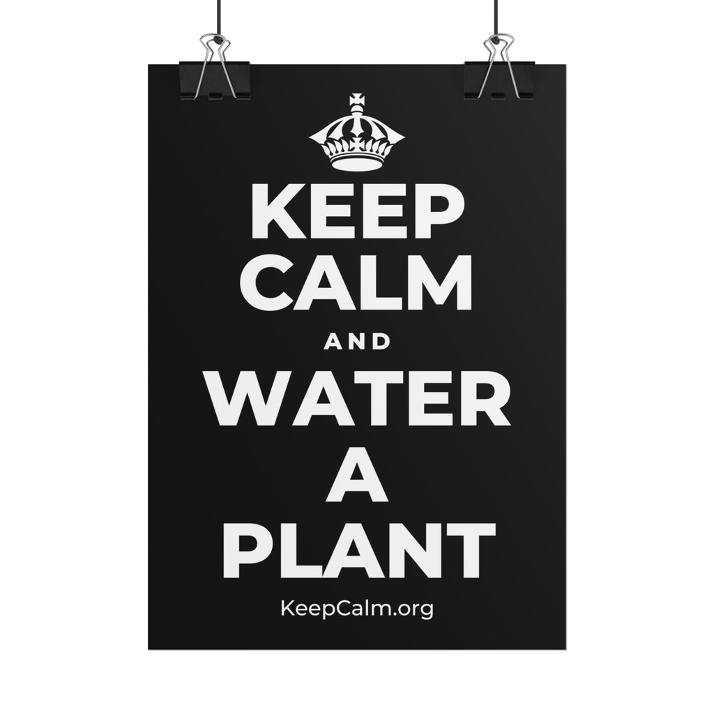 KEEP CALM AND WATER A PLANT Poster