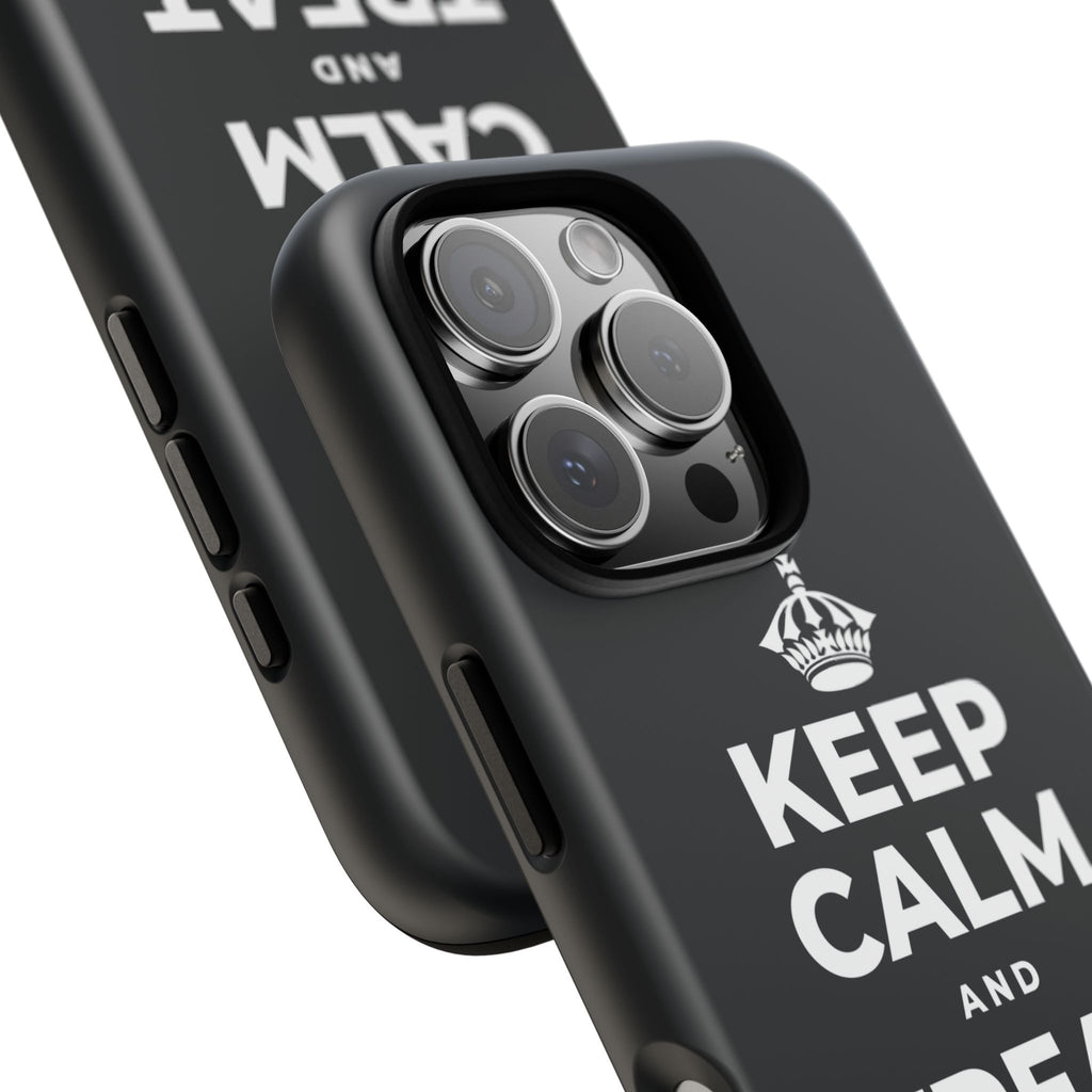 KEEP CALM AND TREAT YOURSELF Phone Case (Dark)