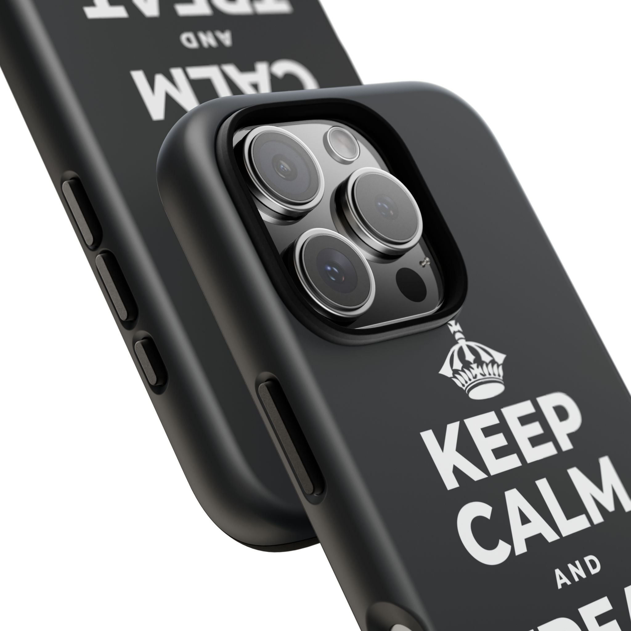 KEEP CALM AND TREAT YOURSELF Phone Case (Dark)