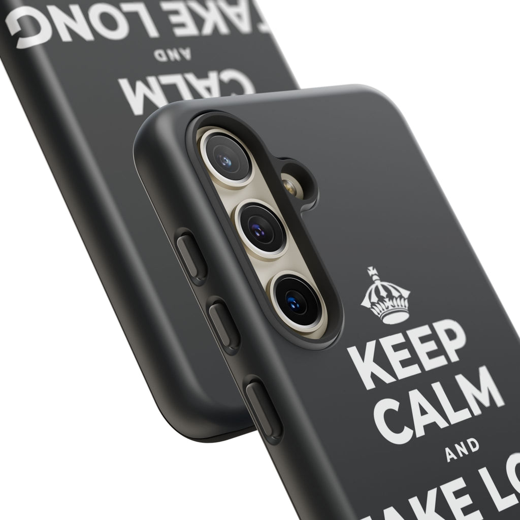 KEEP CALM AND TAKE LONG WALKS ON THE BEACH Phone Case (Dark)