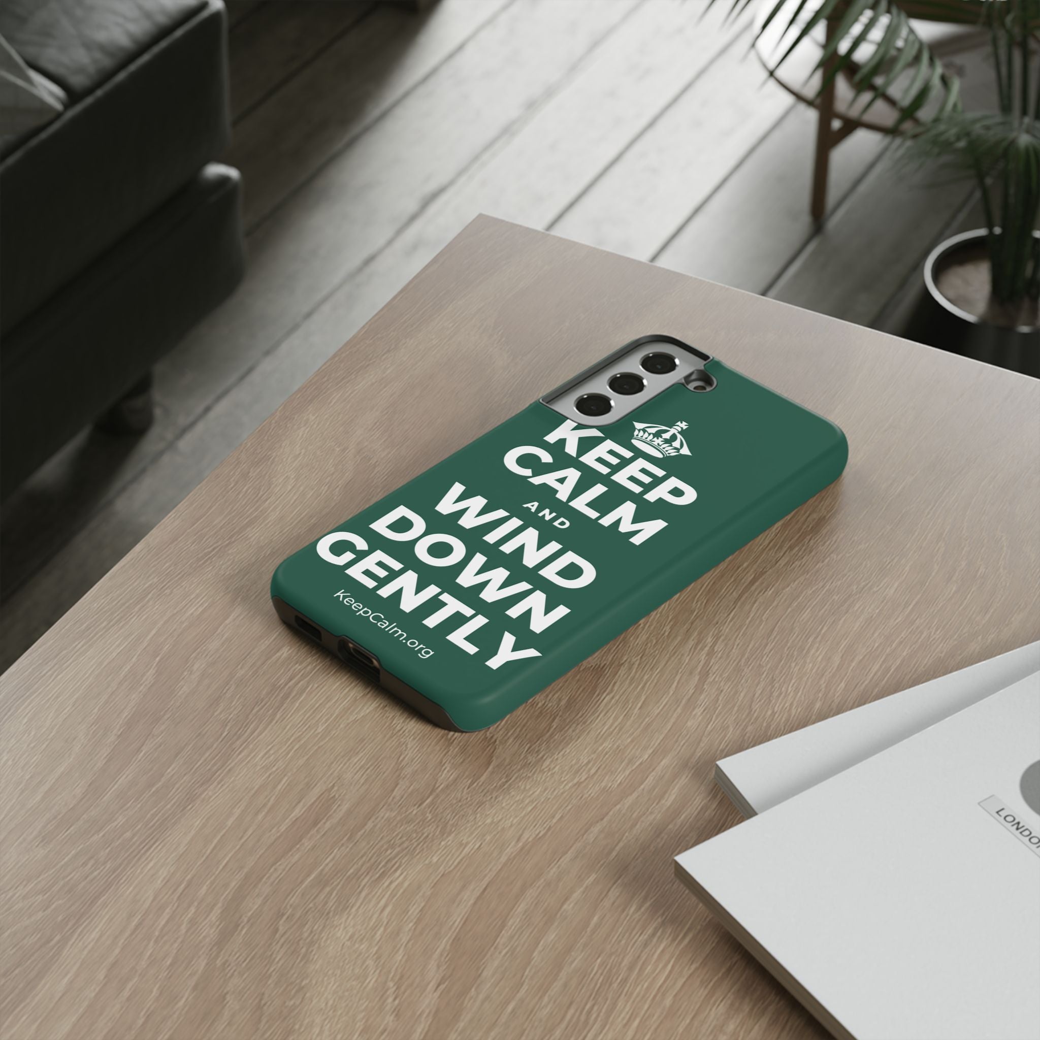KEEP CALM AND WIND DOWN GENTLY Phone Case