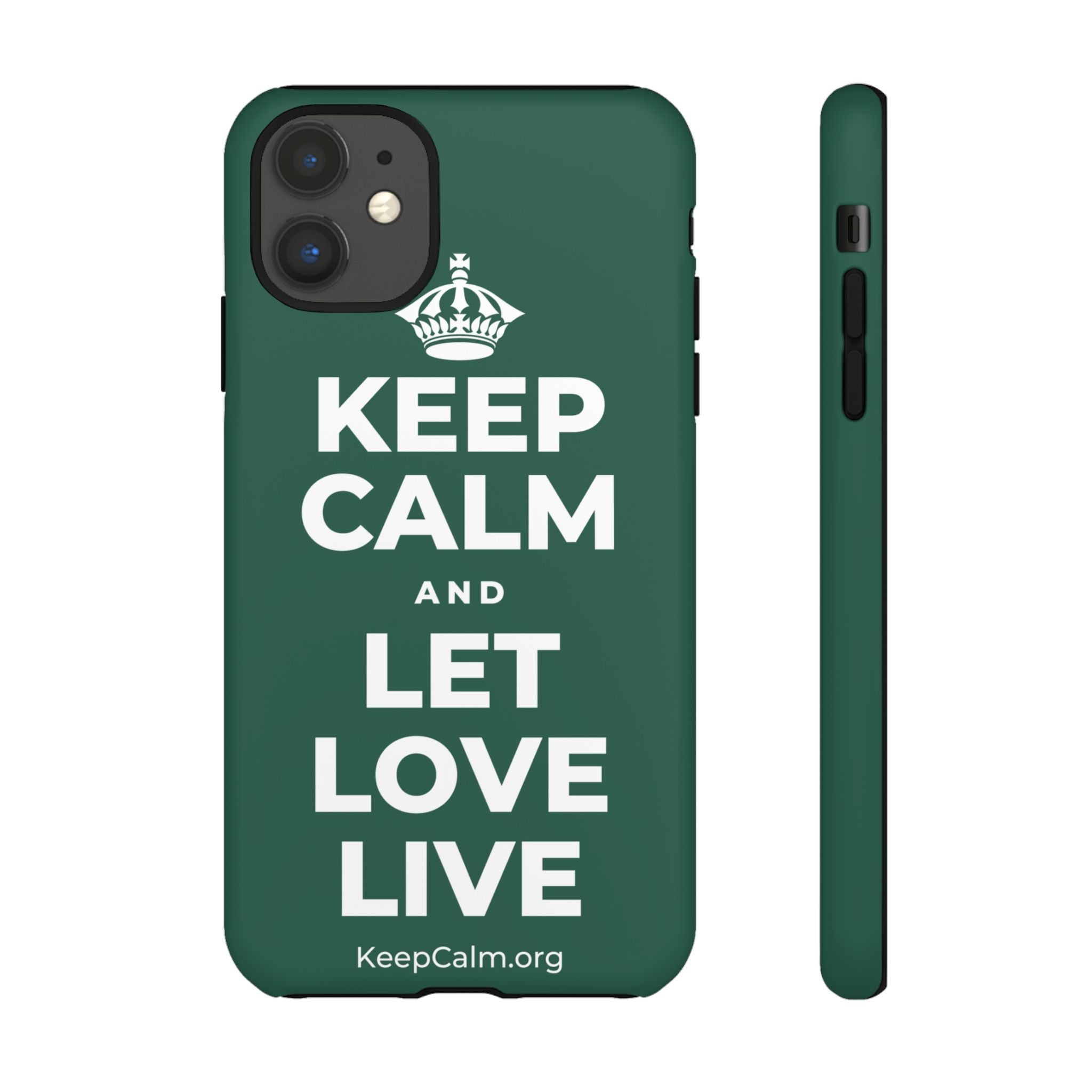 KEEP CALM AND LET LOVE LIVE Phone Case