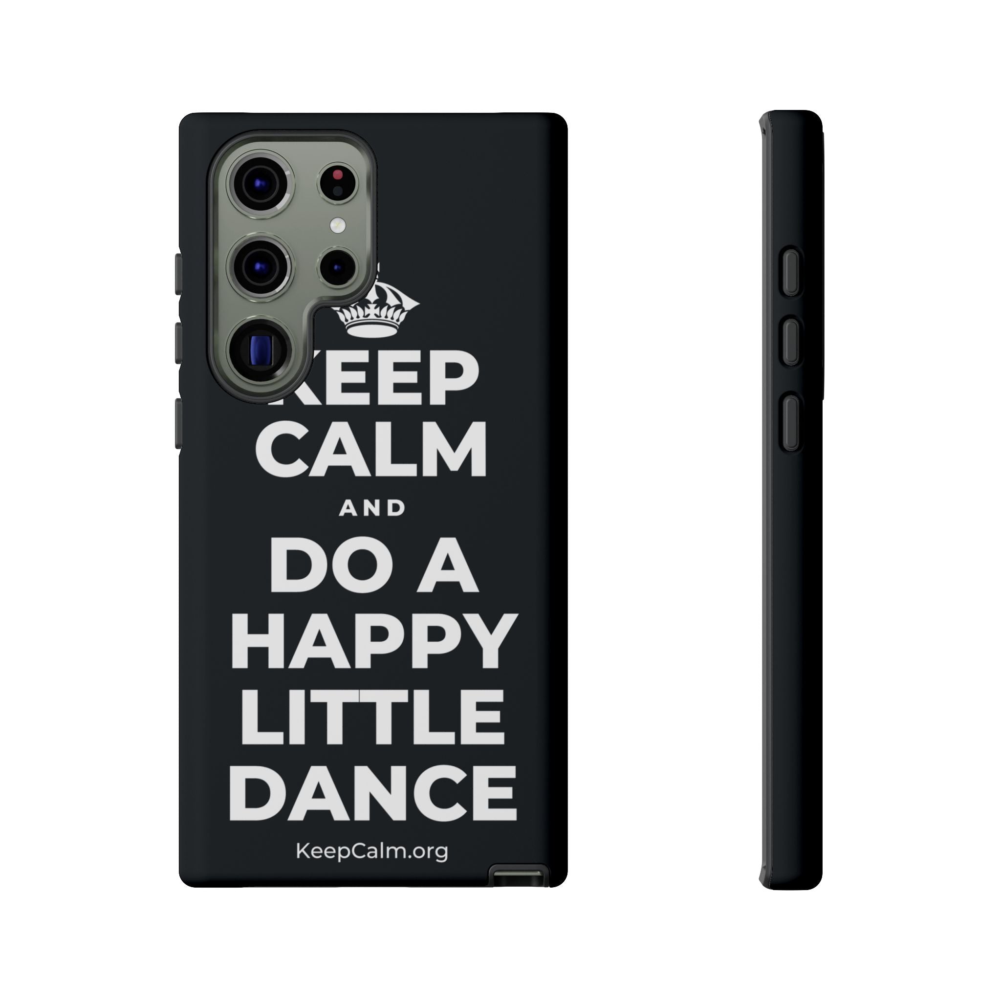 KEEP CALM AND DO A HAPPY LITTLE DANCE Phone Case (Dark)