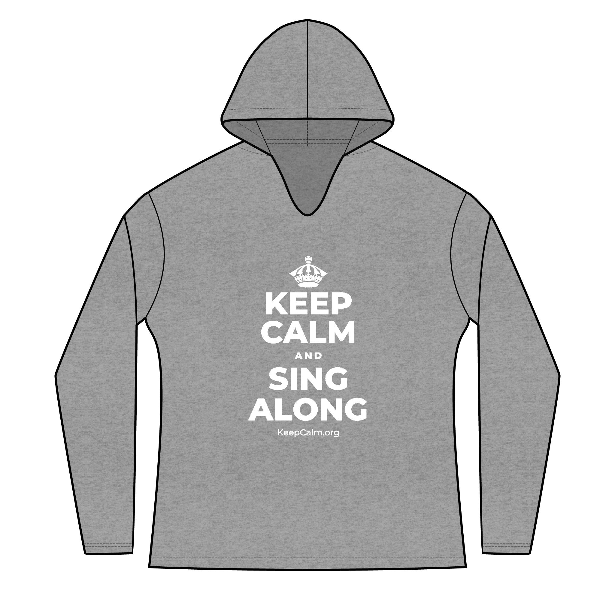 KEEP CALM AND SING ALONG Women's Long Sleeve Hoodie