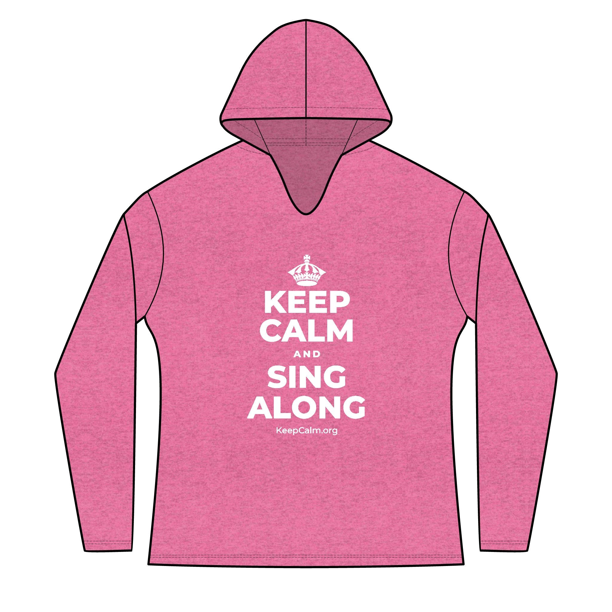 KEEP CALM AND SING ALONG Women's Long Sleeve Hoodie