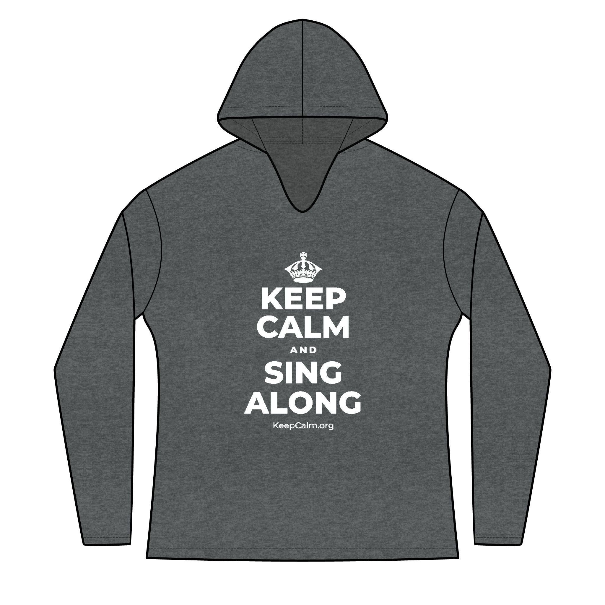 KEEP CALM AND SING ALONG Women's Long Sleeve Hoodie