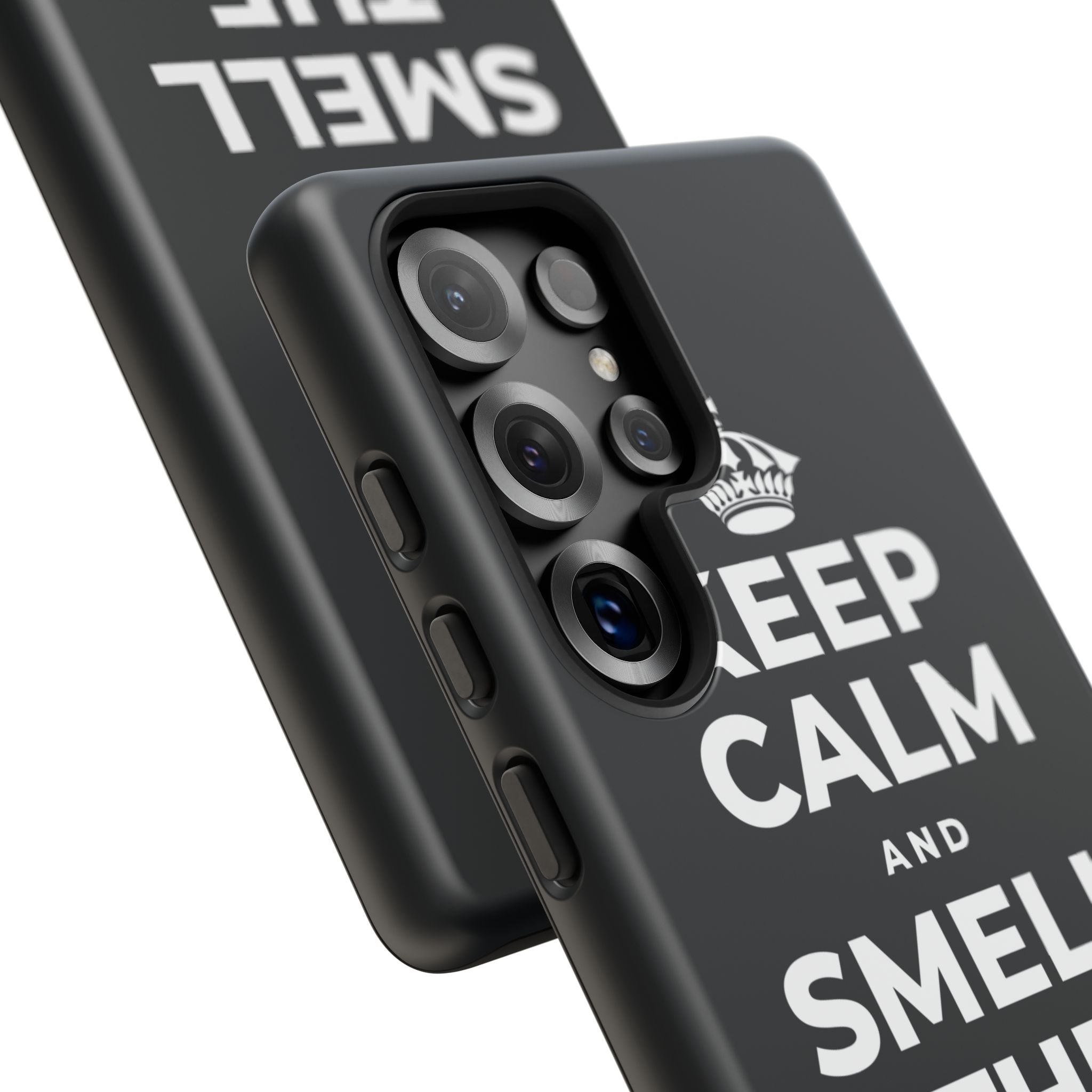 KEEP CALM AND SMELL THE FRESH AIR Phone Case (Dark)